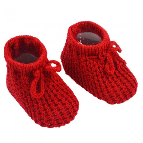 babyslofjes New Born 0-3 maanden meisjes rood