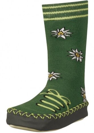 huissloffen Edelwei&szlig; junior groen/blauw maat 17/18