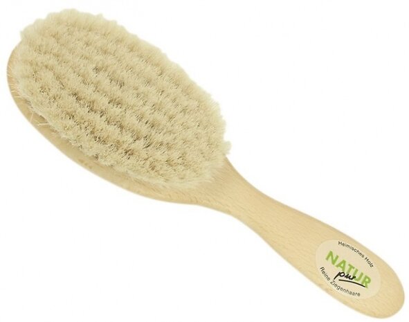 babyborstel geitenhaar 15 cm blank