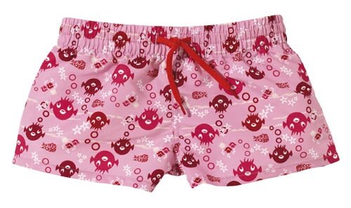 zwemshort meisjes polyester roze maat 80/86