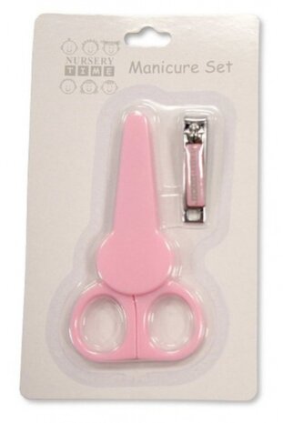manicureset baby roze 2-delig