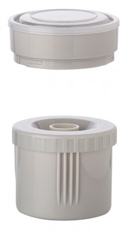 thermoskan voor babyvoeding met tas 900 ml wit