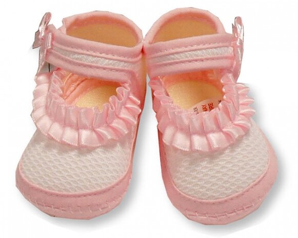 pantoffels meisjes 0-3 maanden roze