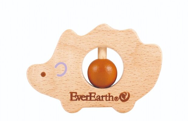Grijpring egel 9 cm blank