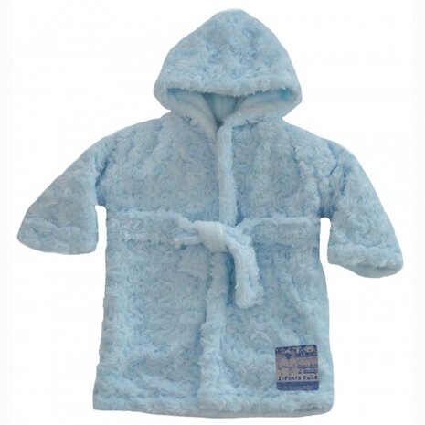 badjas baby 0-12 maanden blauw