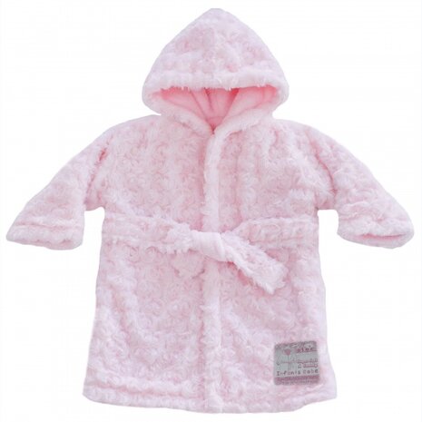 badjas baby 0-12 maanden roze