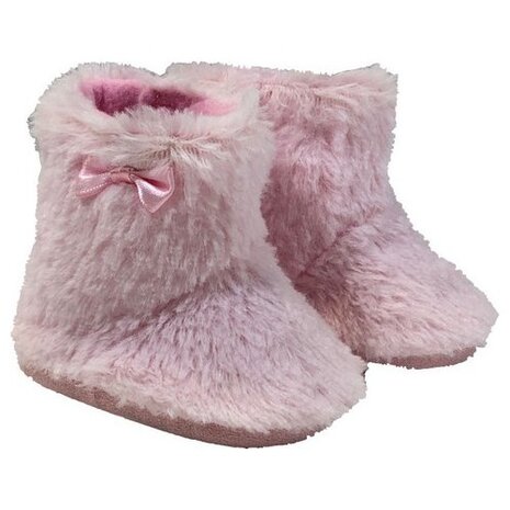 babylaarzen Yeti klittenband roze maat 18/19