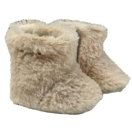 babylaarzen Yeti klittenband beige maat 16/17