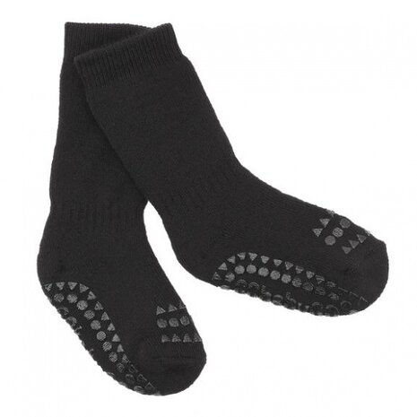 sokjes antislip junior zwart maat 17/19