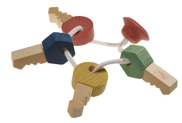 grijpspeelgoed Sleutelbos biologisch 10 cm