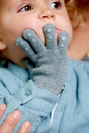 handschoenen grip grijs melange 2-3 jaar