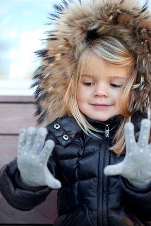 handschoenen grip grijs melange 2-3 jaar