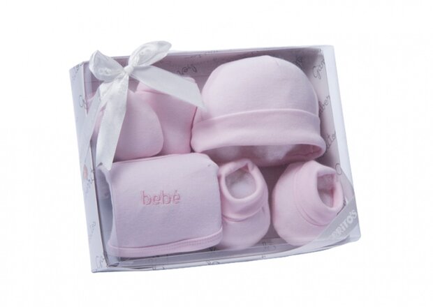 babykledingset meisjes roze one size