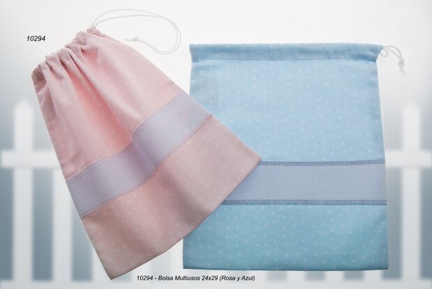 opbergtasje 25 x 30 cm roze