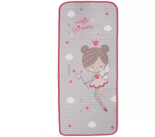 inlegkussen kinderwagen prinses 80 x 35 cm grijs