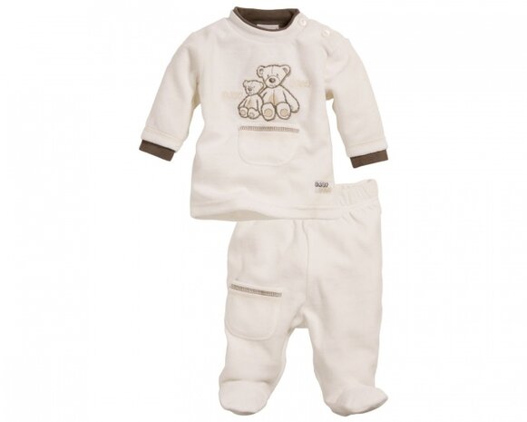 babypyjama Nicki Beer junior beige maat 62