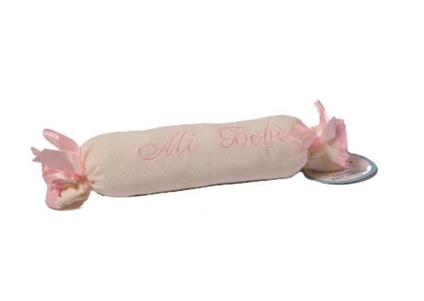 decoratiekussen Mi Beb&egrave; 7 x 32 cm roze