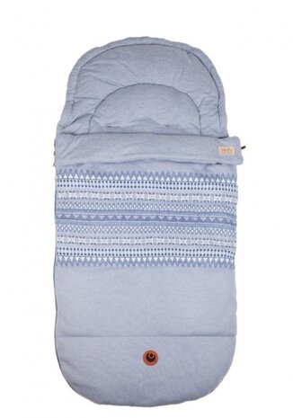 Grandma Memini voetenzak 3-in-1 blauw 110 cm