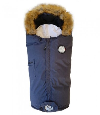 voetenzak Nature 98-130 cm katoen donkerblauw