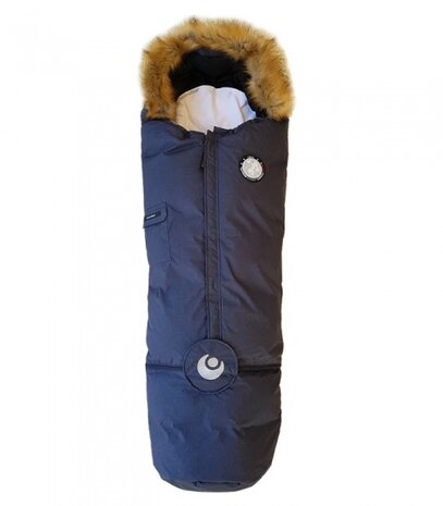 voetenzak Nature 98-130 cm katoen donkerblauw
