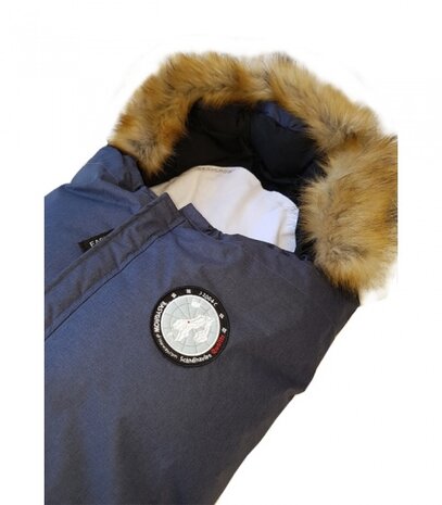 voetenzak Nature 98-130 cm katoen donkerblauw