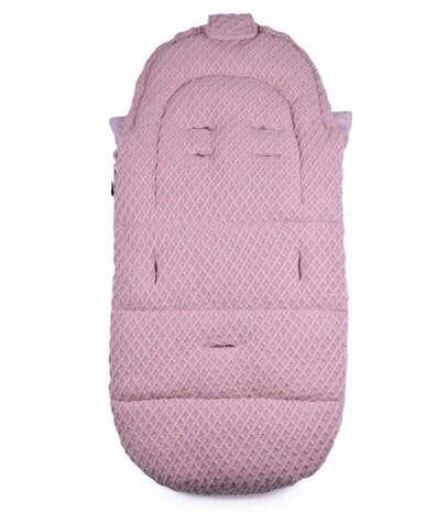 Grandma Saga voetenzak 3-in-1 roze 110 cm
