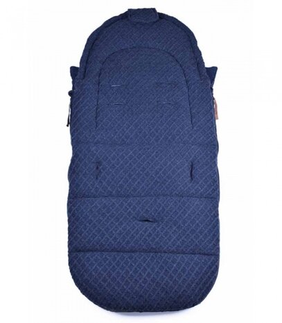 Grandma Saga voetenzak 3-in-1 navy 110 cm