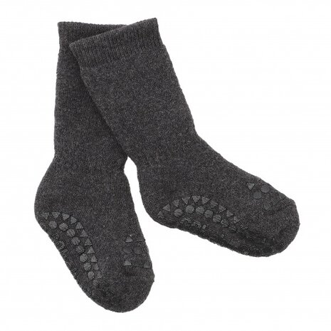 sokjes antislip junior donkergrijs maat 20/22