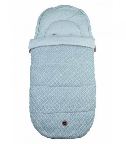 Grandma Saga voetenzak 3-in-1 ijsblauw 110 cm