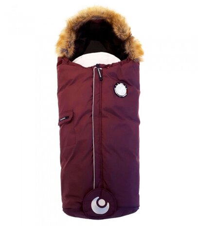 voetenzak Nature 98-130 cm katoen rood