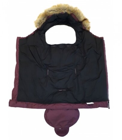 voetenzak Nature 98-130 cm katoen rood