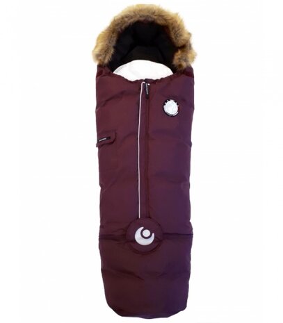 voetenzak Nature 98-130 cm katoen rood