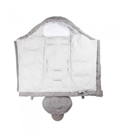 Hood voetenzak grijs 96-120 cm