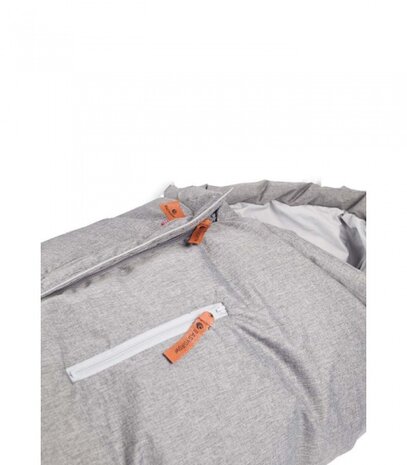 Hood voetenzak grijs 96-120 cm