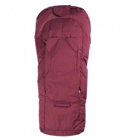 Mini autostoel voetenzak rood 87 x 42 cm