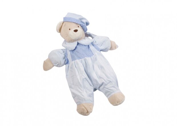 knuffelbeer luiertas 55 cm blauw