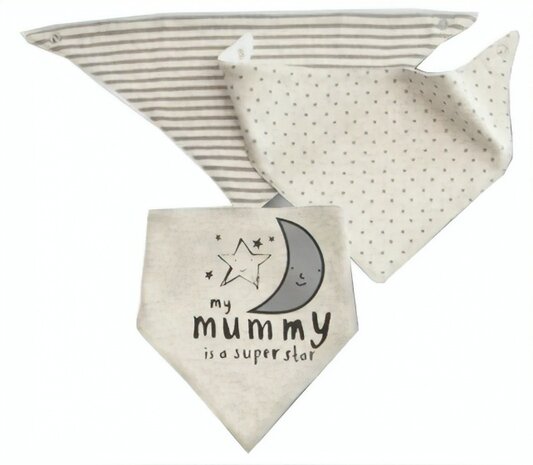 slabbetjes Mummy 3 stuks multicolor