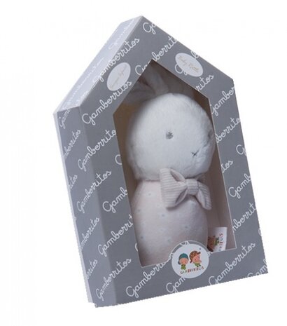 rammelaar konijn 23 cm stippen pluche beige