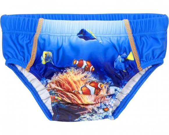 zwemluier Koraal UV-werend blauw jongens mt 74/80