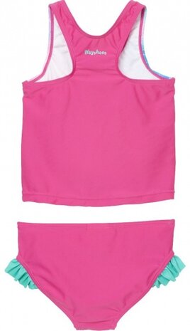 tankini Zeemeermin UV-werend meisjes roze mt 86/92