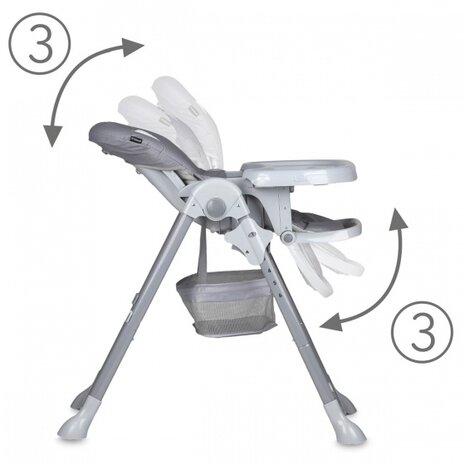 kinderstoel Ami Szare 107 cm grijs