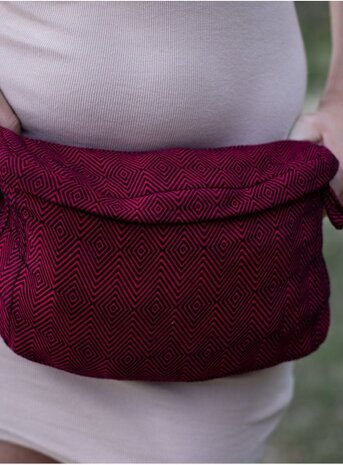 luiertas Diamond 28 x 18 x 7 cm rood