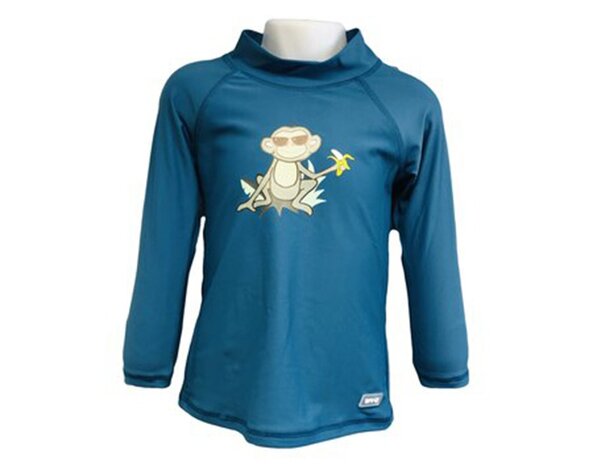 shirt Rash met lange mouwen junior jungle blauw 76 cm