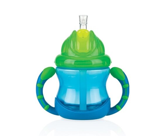 drinkbeker Flip-It anti-lek 240 ml blauw