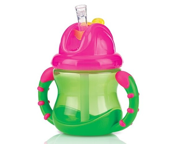 drinkbeker Flip-It anti-lek 240 ml groen