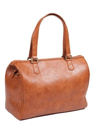 luiertas kunstleer 30 liter cognac