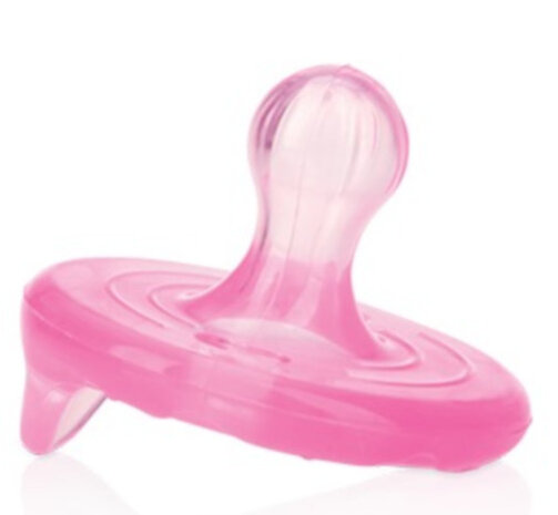 fopspeen Cherry siliconen junior 12 cm roze