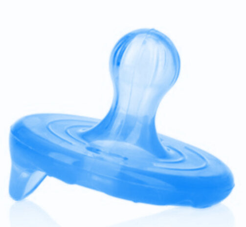 fopspeen Cherry siliconen junior 12 cm blauw