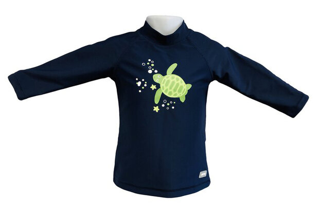 shirt Rash met lange mouwen junior turtle navy 120 cm