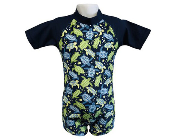 zwempak UV-werend navy turtle maat 120